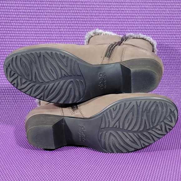 ABEO Melissa Brown Leather Zip-Up Lined Boots - Women's 7M - Picture 6 of 6